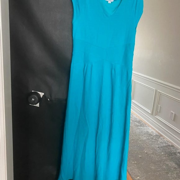 ISAAC MIZRAHI  100% COTTON MAXI SI DRESS SIZE 10 - Picture 1 of 3